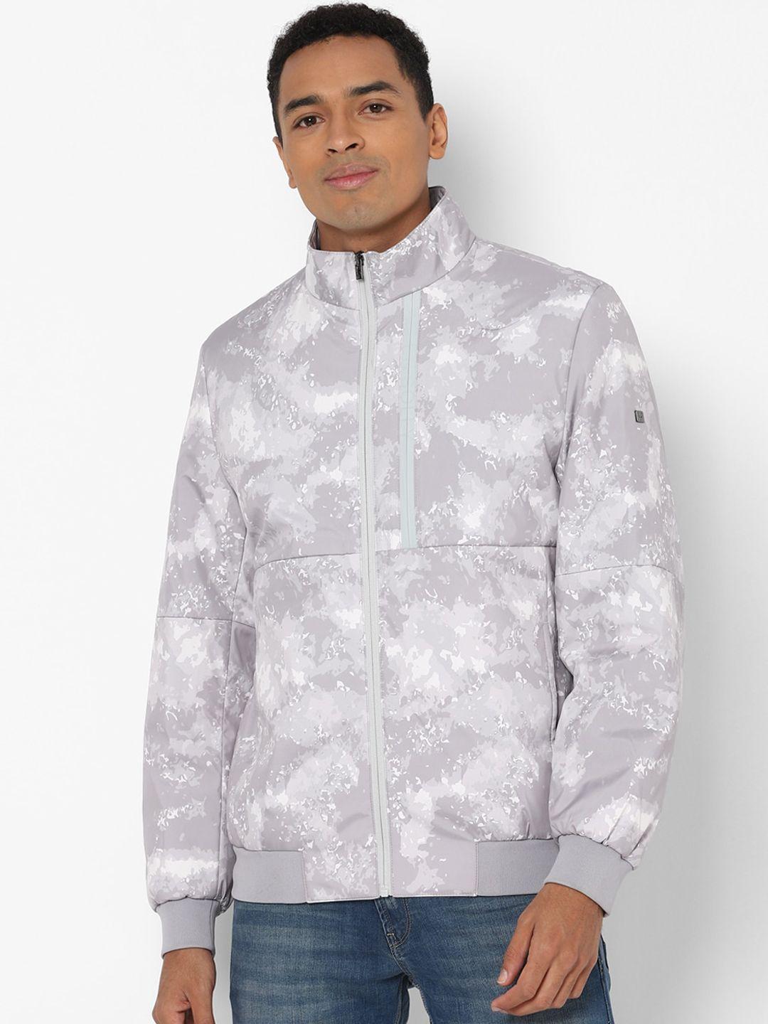 allen solly men purple bomber jacket