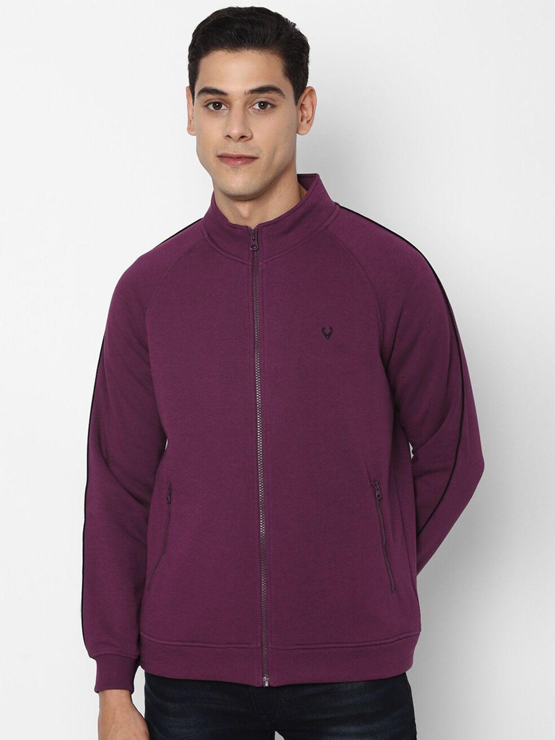 allen solly men purple sweatshirt