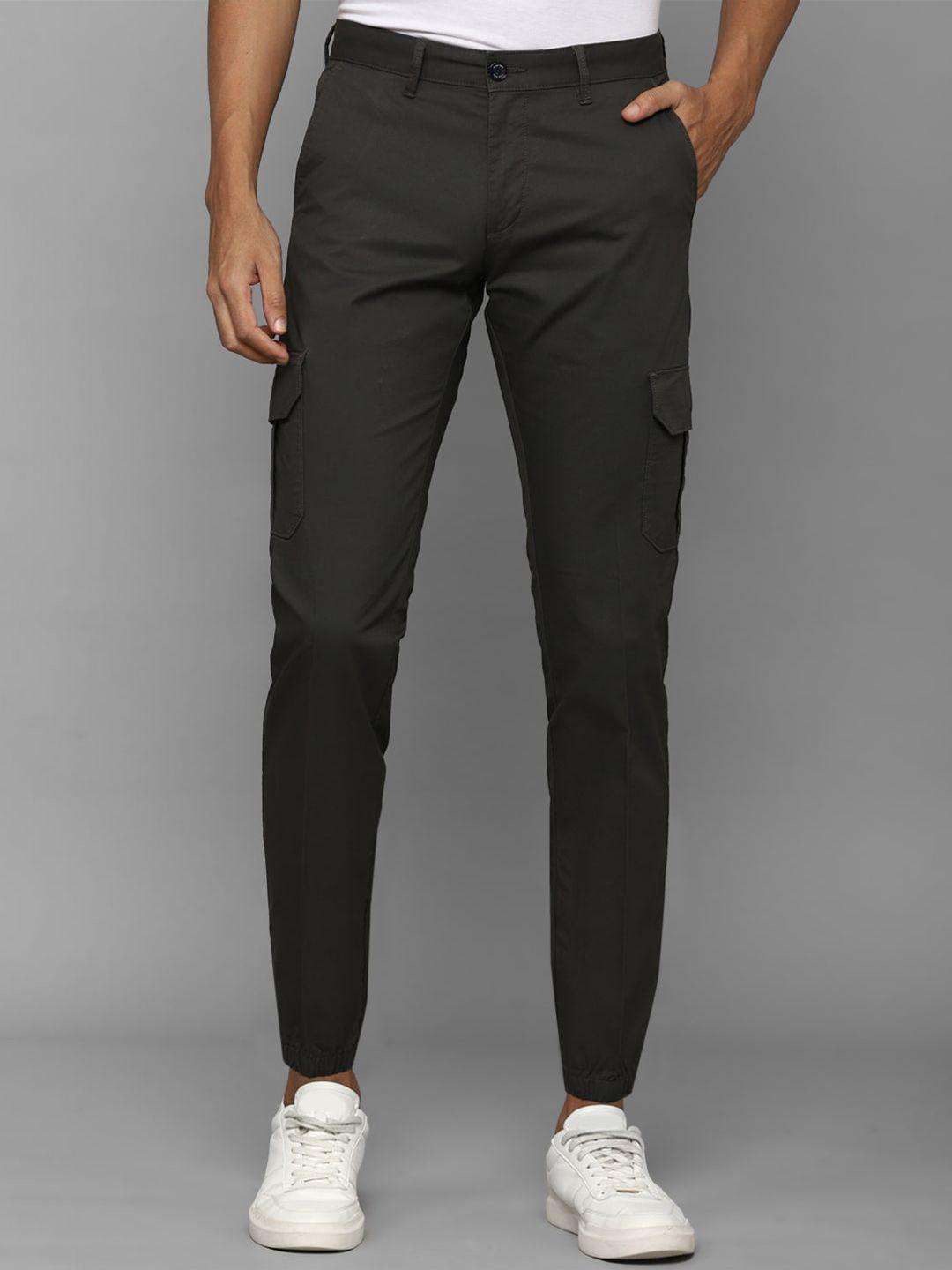 allen solly men slim fit mid-rise cargos