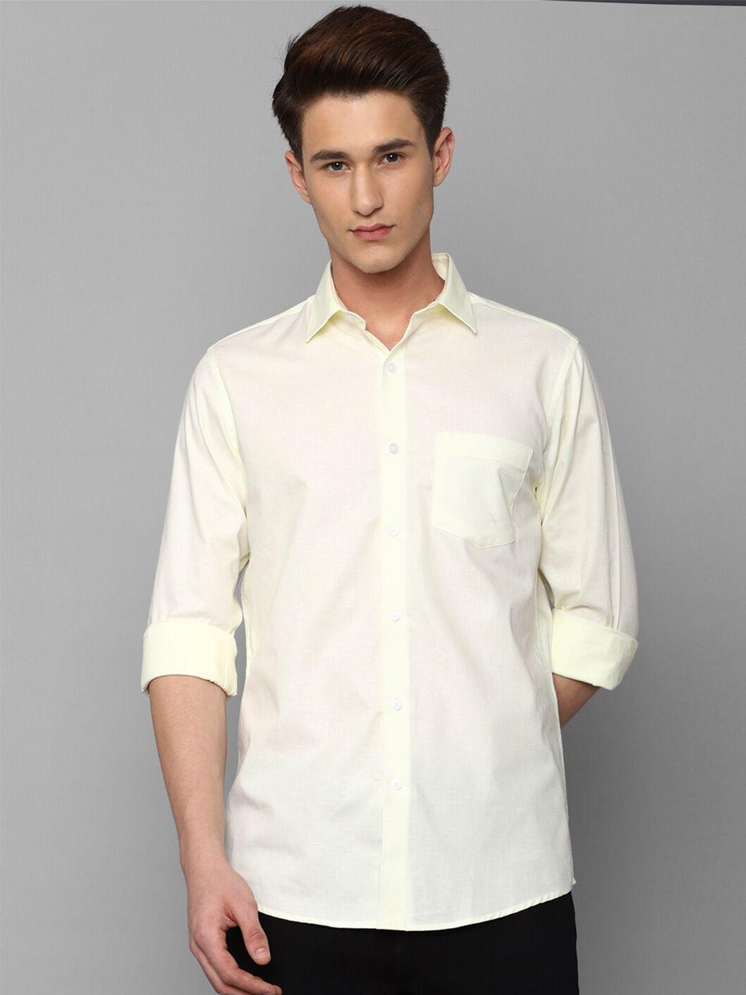 allen solly men slim fit pure cotton casual shirt