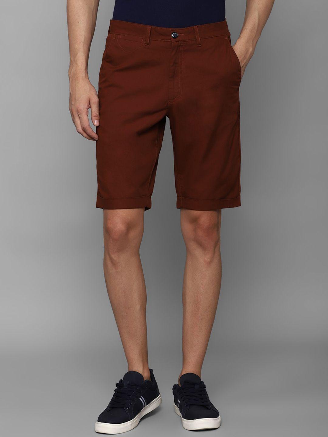 allen solly men slim fit pure cotton shorts