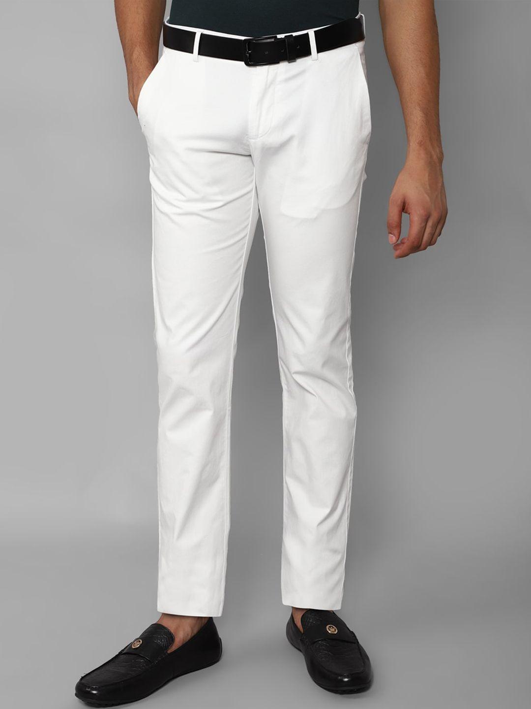 allen solly men slim fit smart trousers