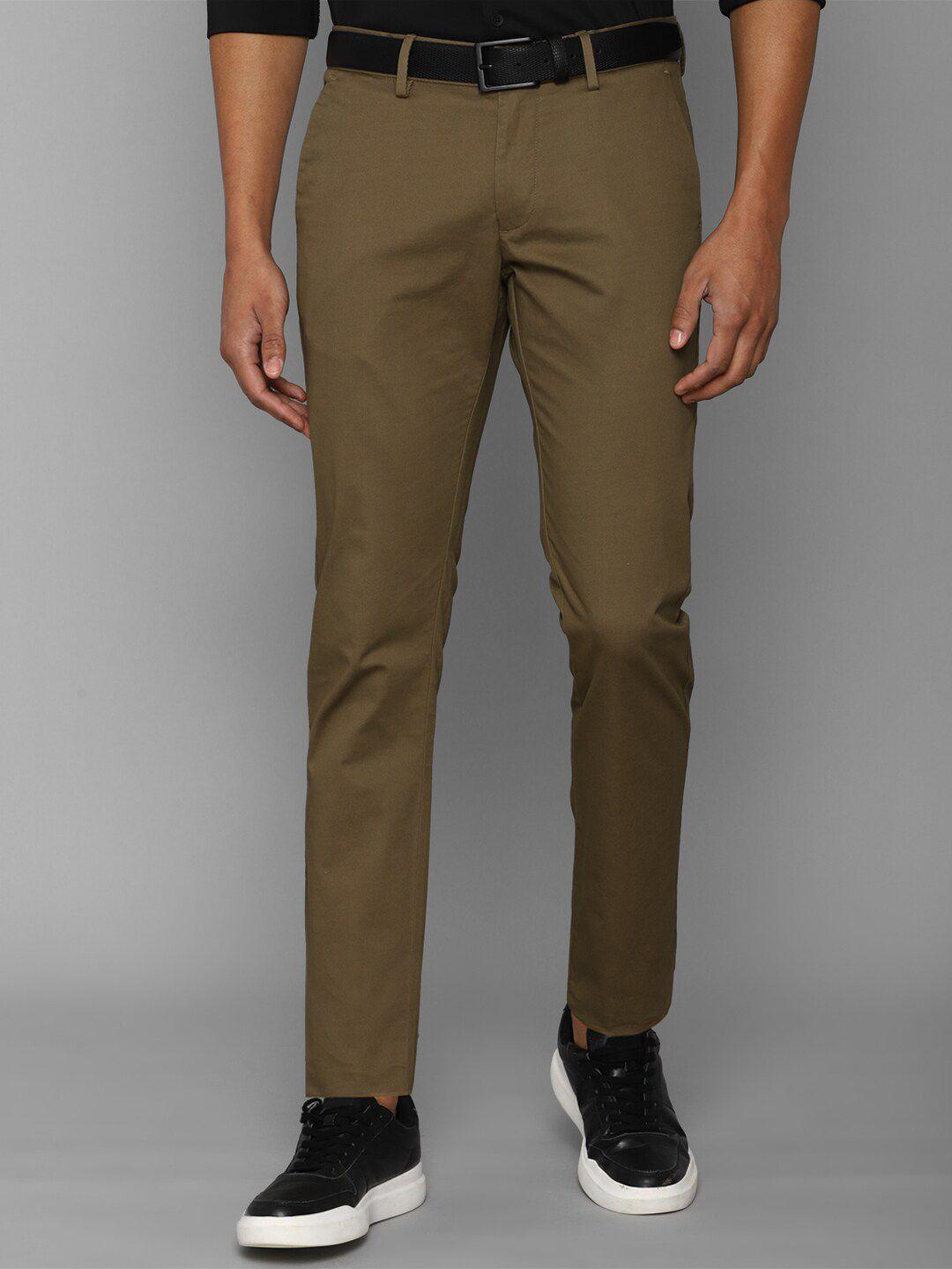 allen solly men slim fit trousers