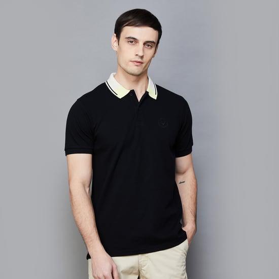 allen solly men solid polo t-shirt