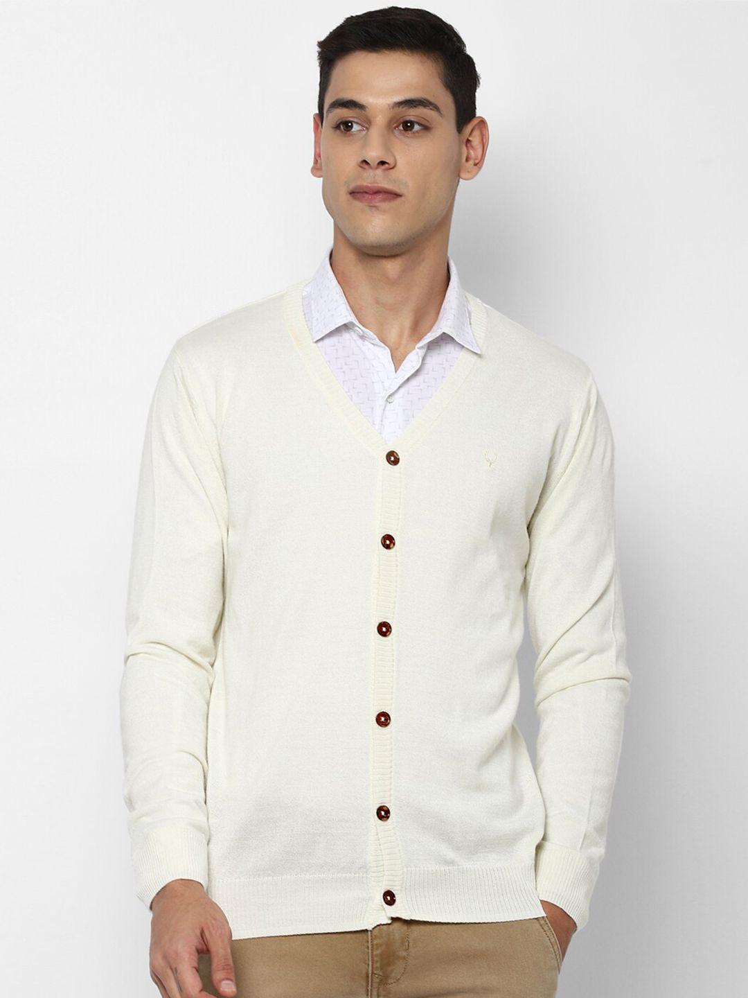 allen solly men white front-open