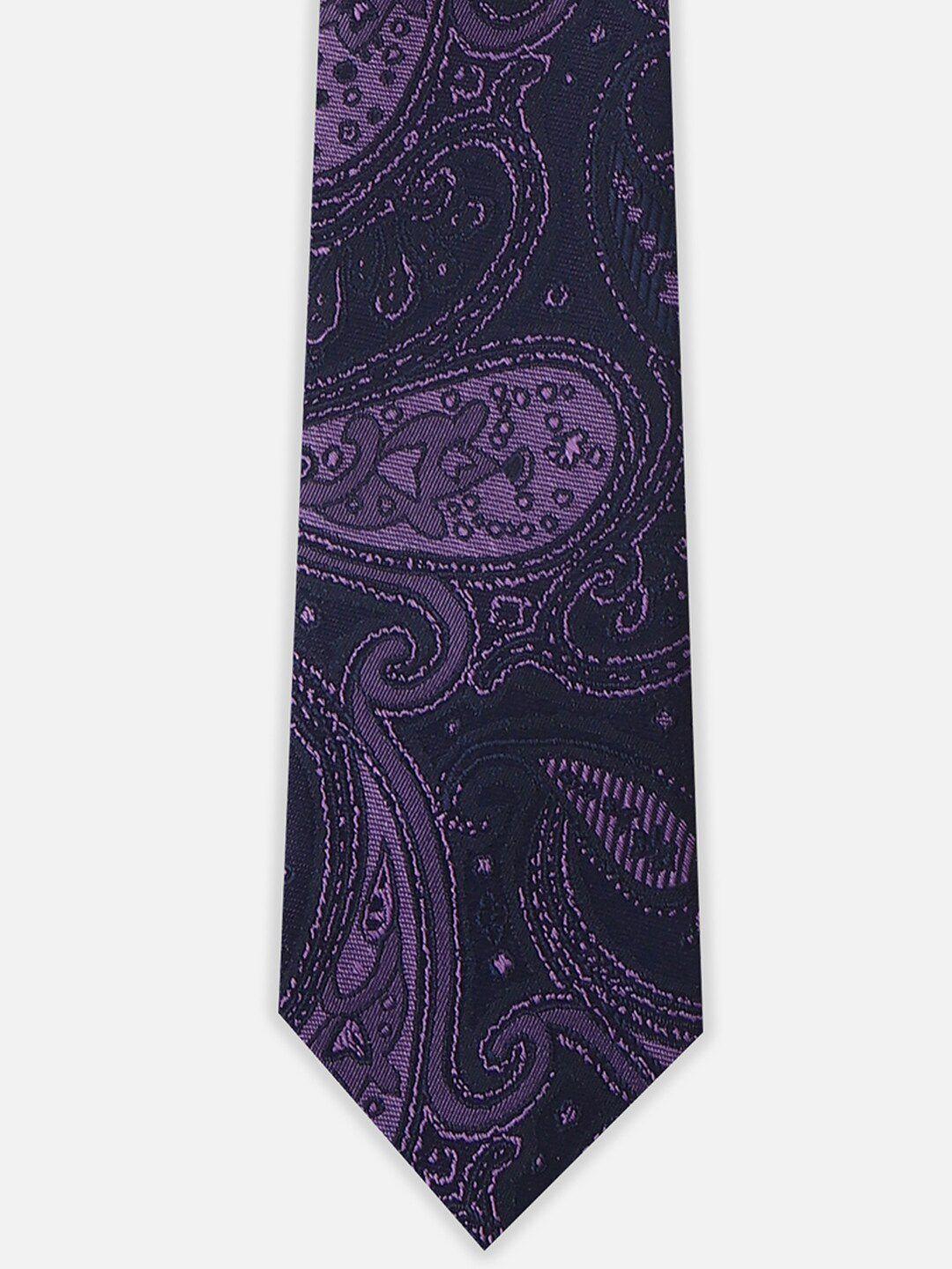 allen solly men woven design casual skinny tie