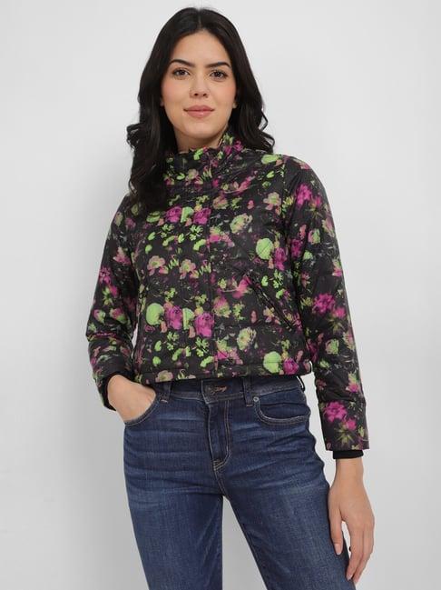 allen solly multicolor floral print jacket