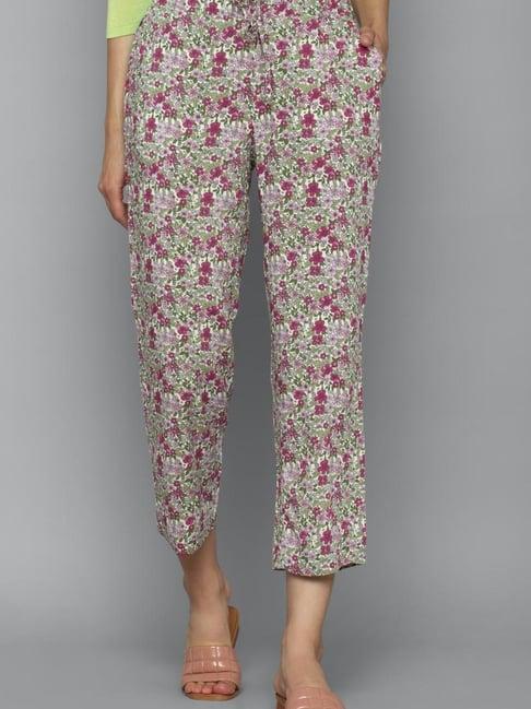 allen solly multicolor floral print trousers