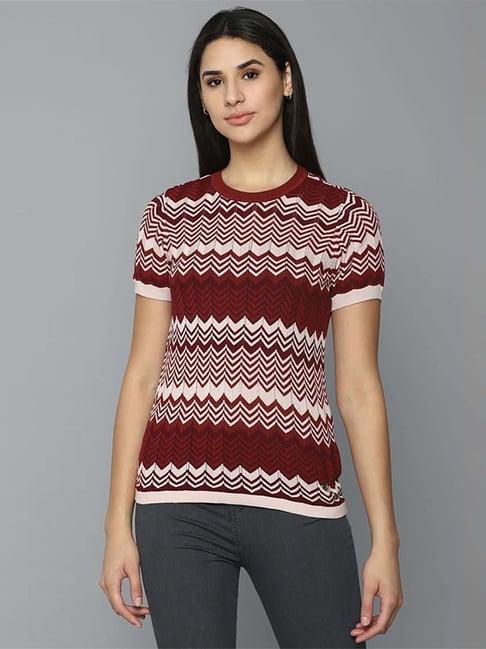 allen solly multicolored printed top