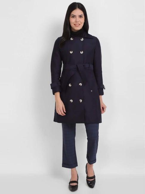 allen solly navy regular fit jacket