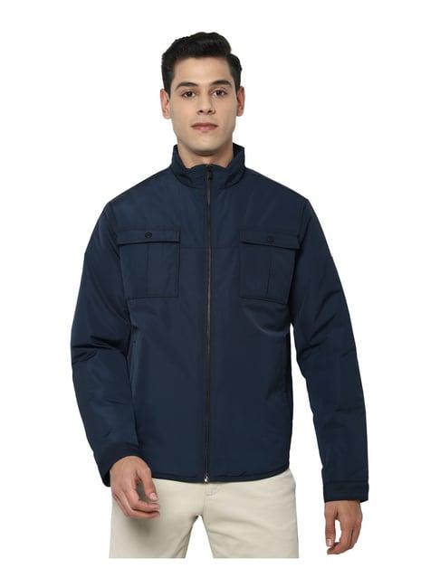 allen solly navy regular fit jacket