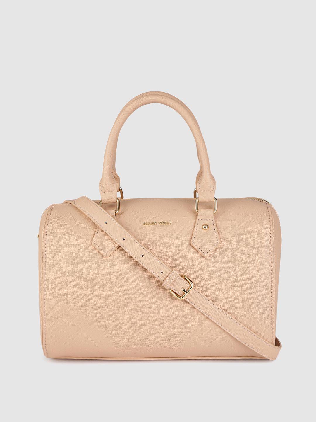 allen solly nude-coloured handheld bag