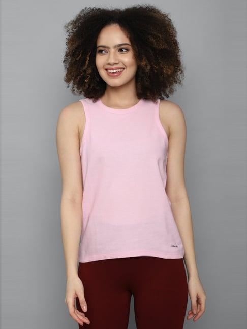 allen solly pink cotton top