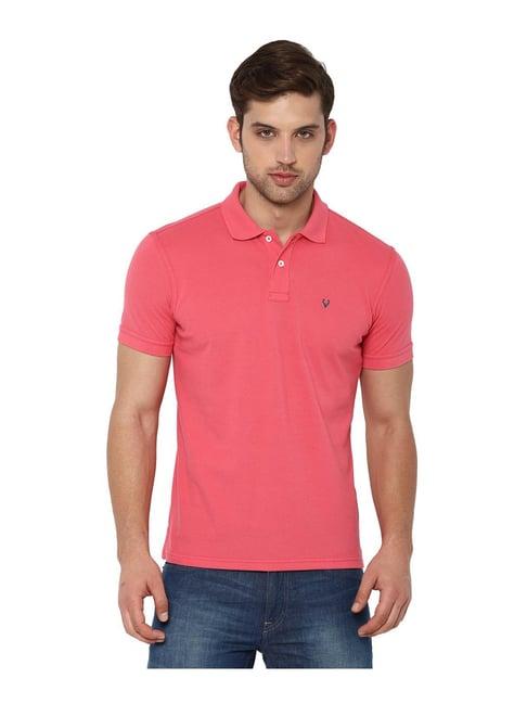 allen solly pink polo t-shirt