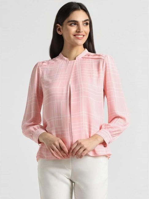 allen solly pink printed top