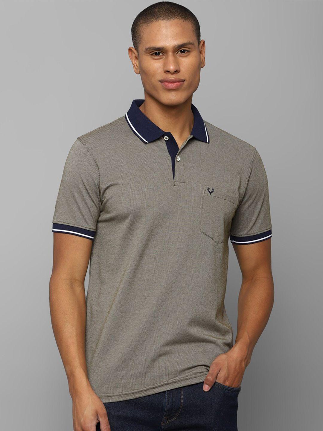 allen solly polo collar pure cotton t-shirt