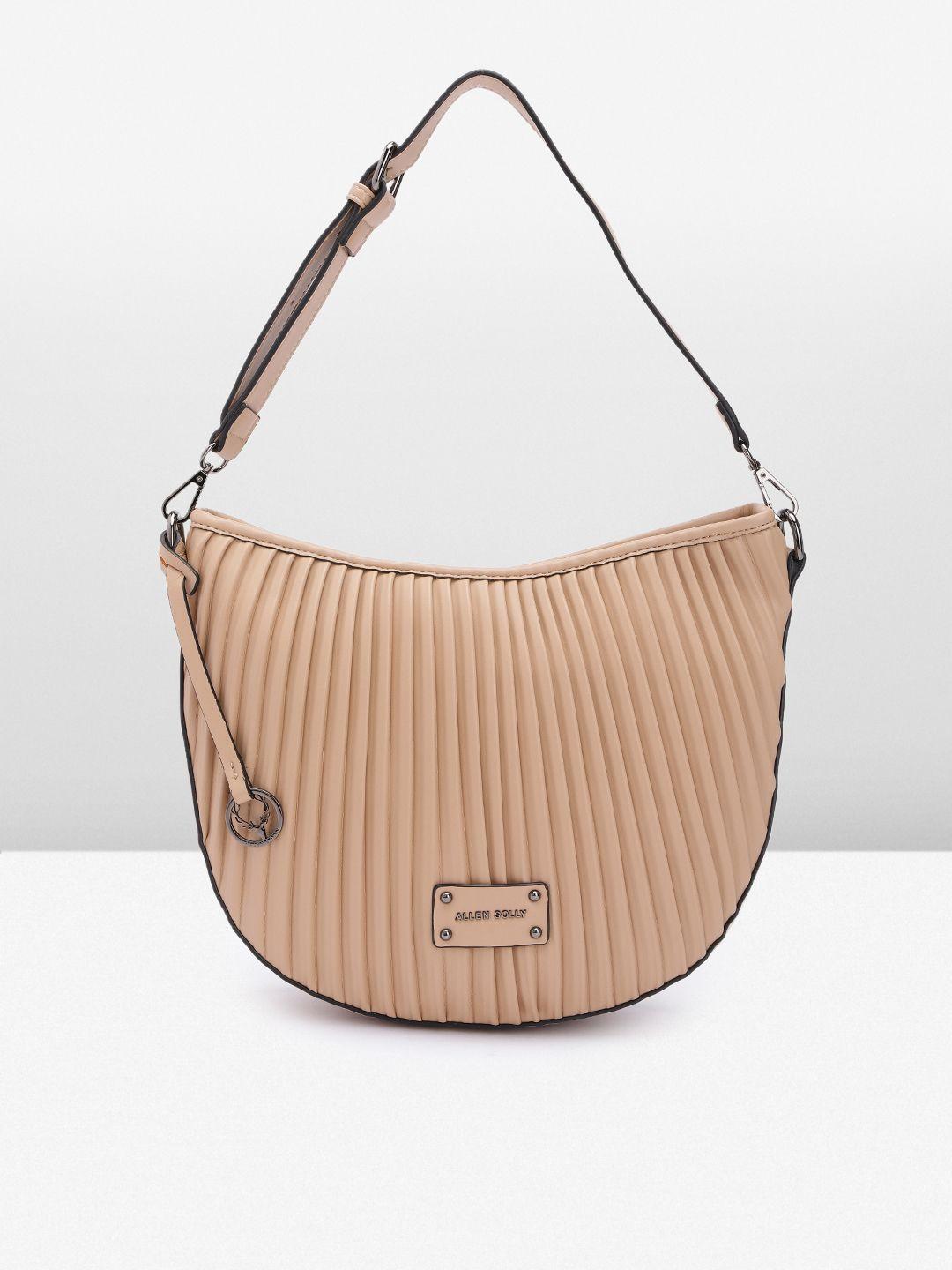 allen solly self design structured shoulder bag