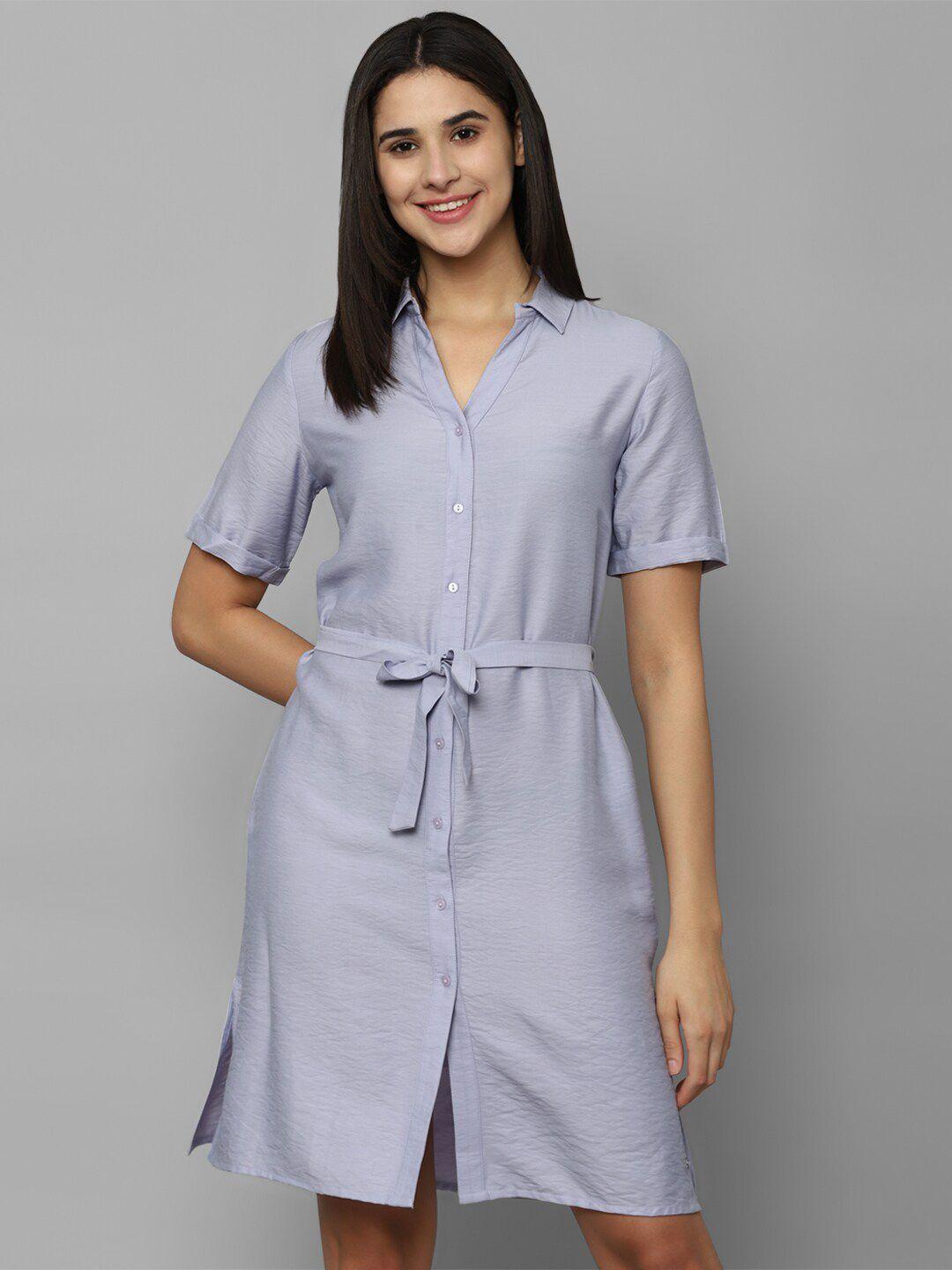 allen solly shirt collar tie ups shirt dress