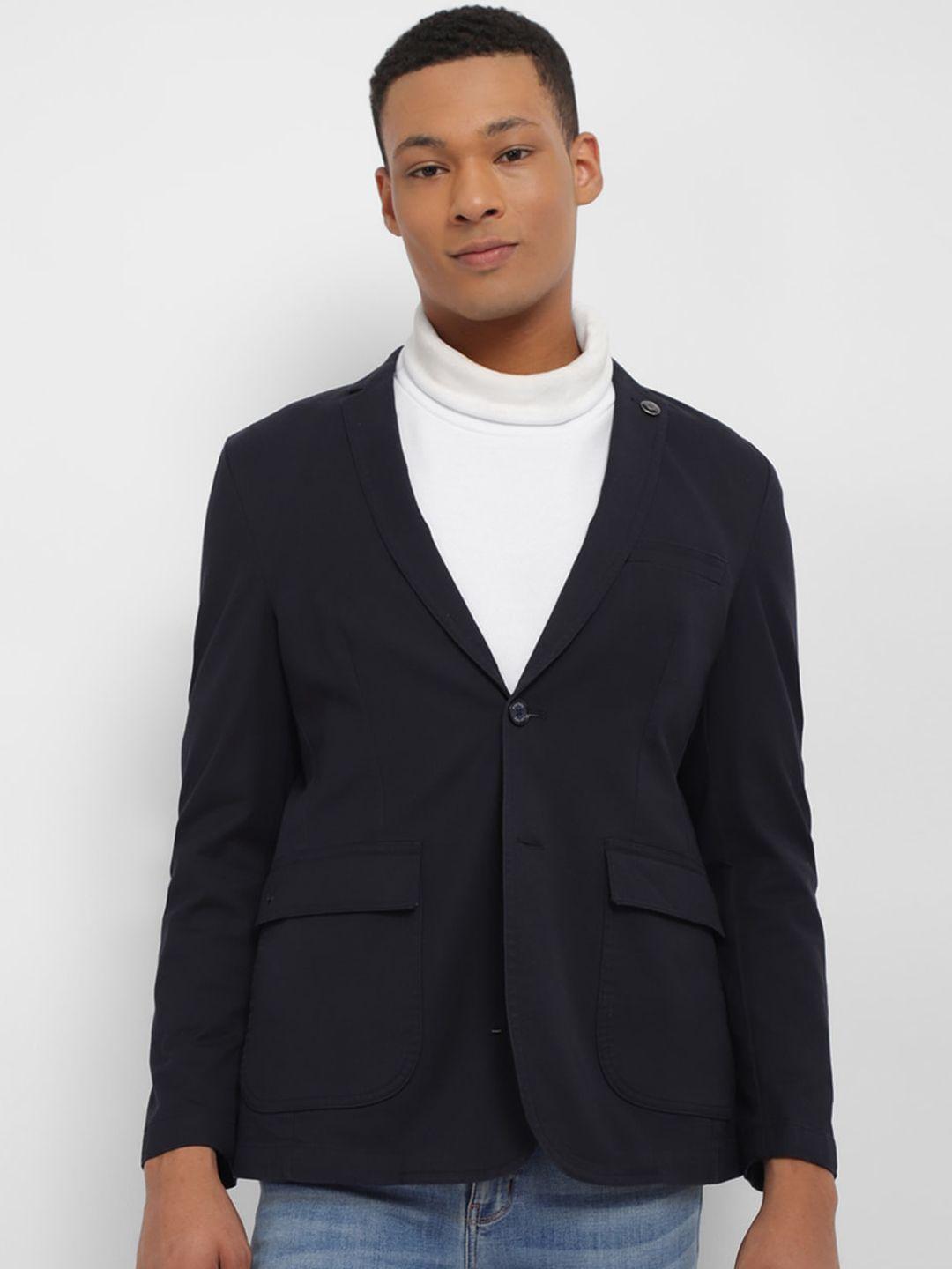 allen solly single breasted notched lapel slim fit blazer