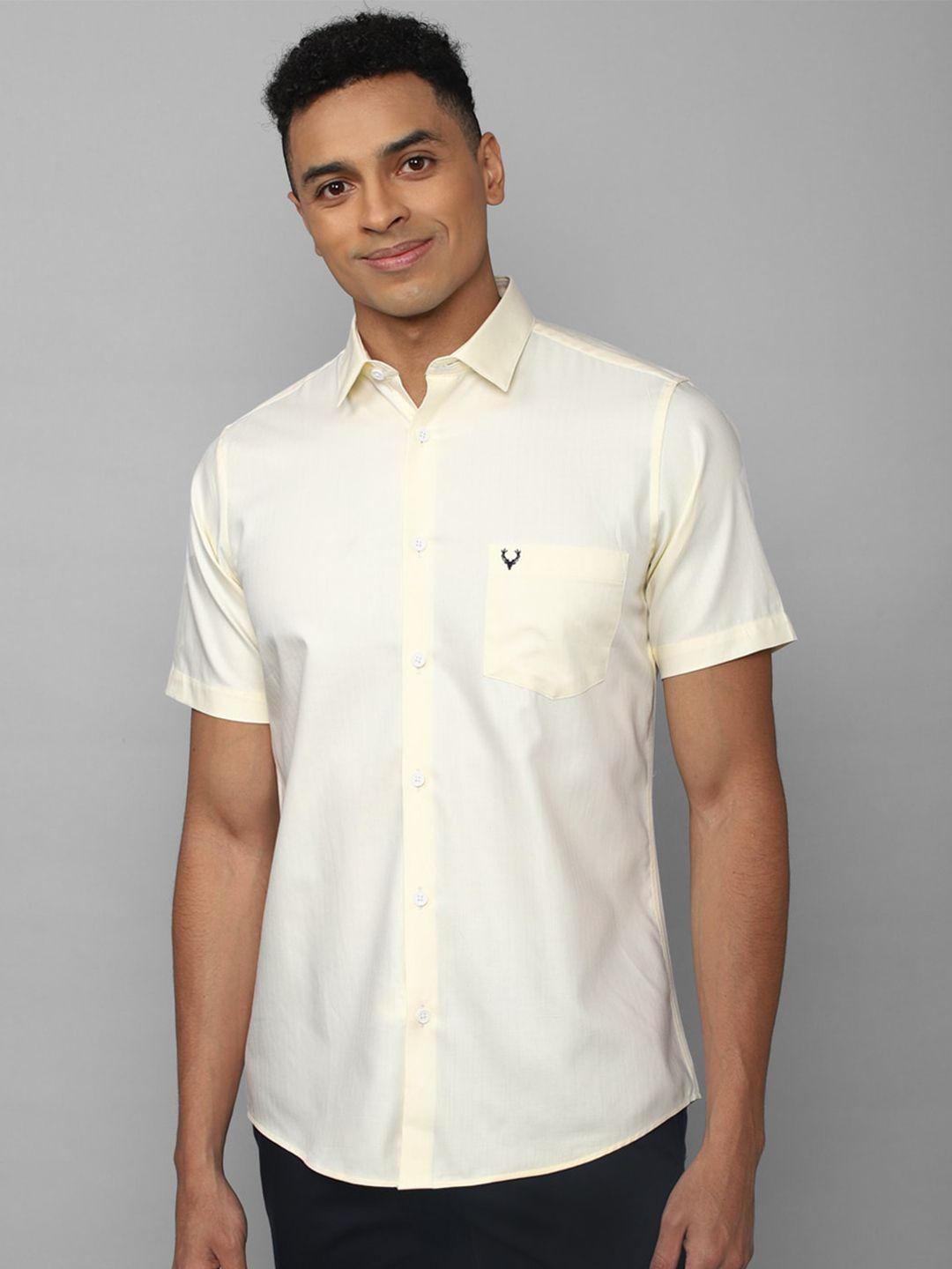 allen solly slim fit pure cotton casual shirt