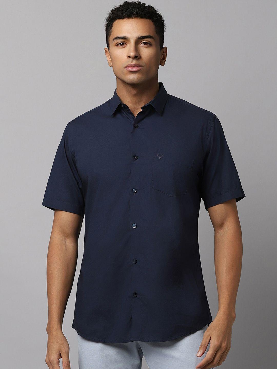 allen solly slim fit pure cotton casual shirt