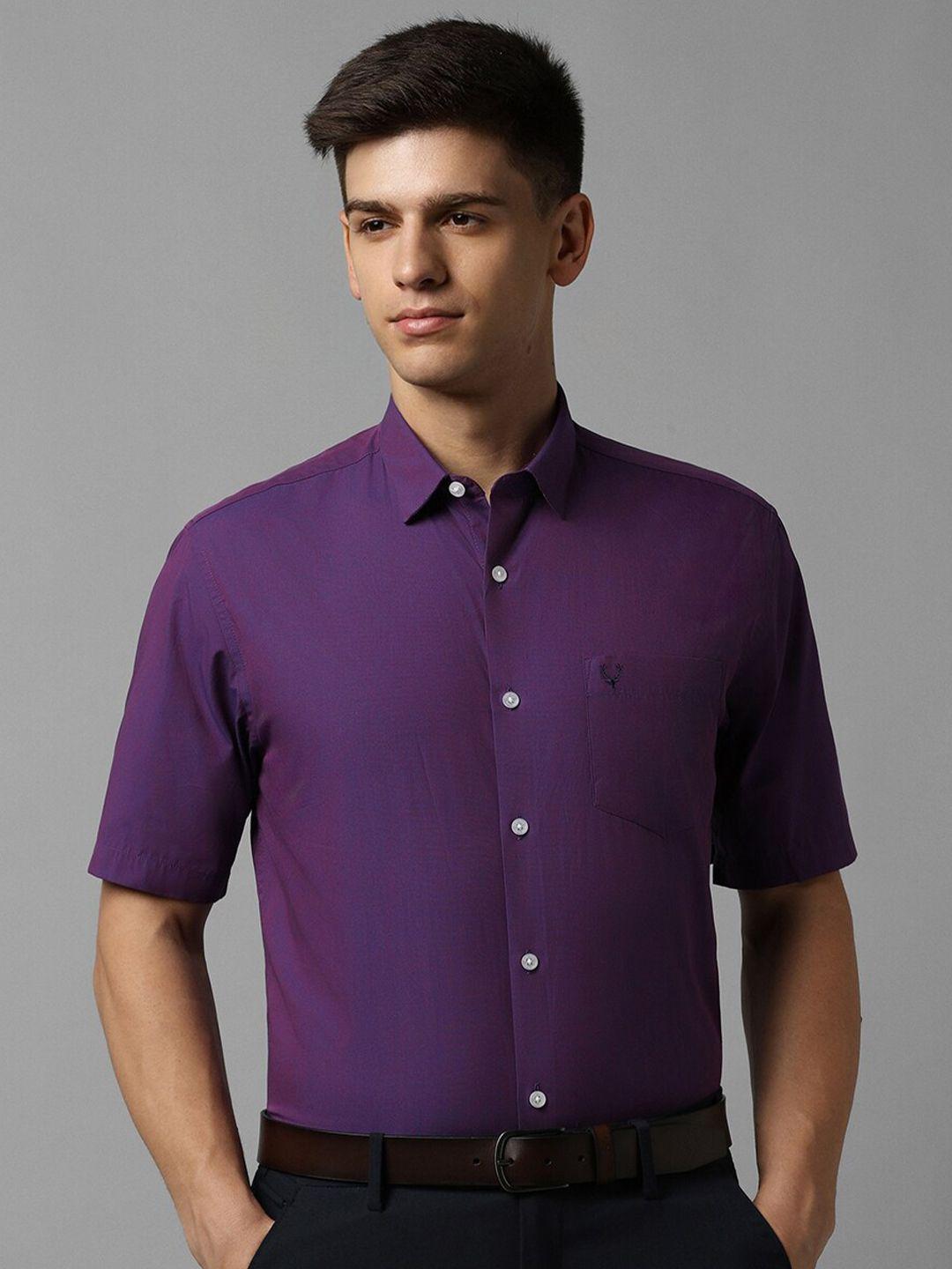 allen solly slim fit pure cotton formal shirt