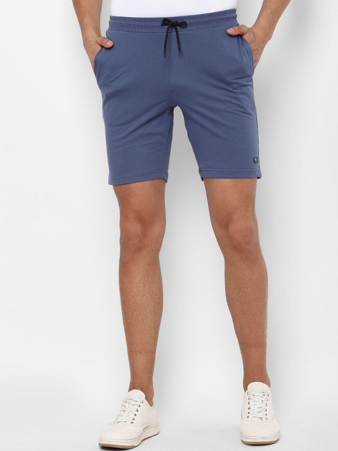 allen solly sport men blue slim fit shorts