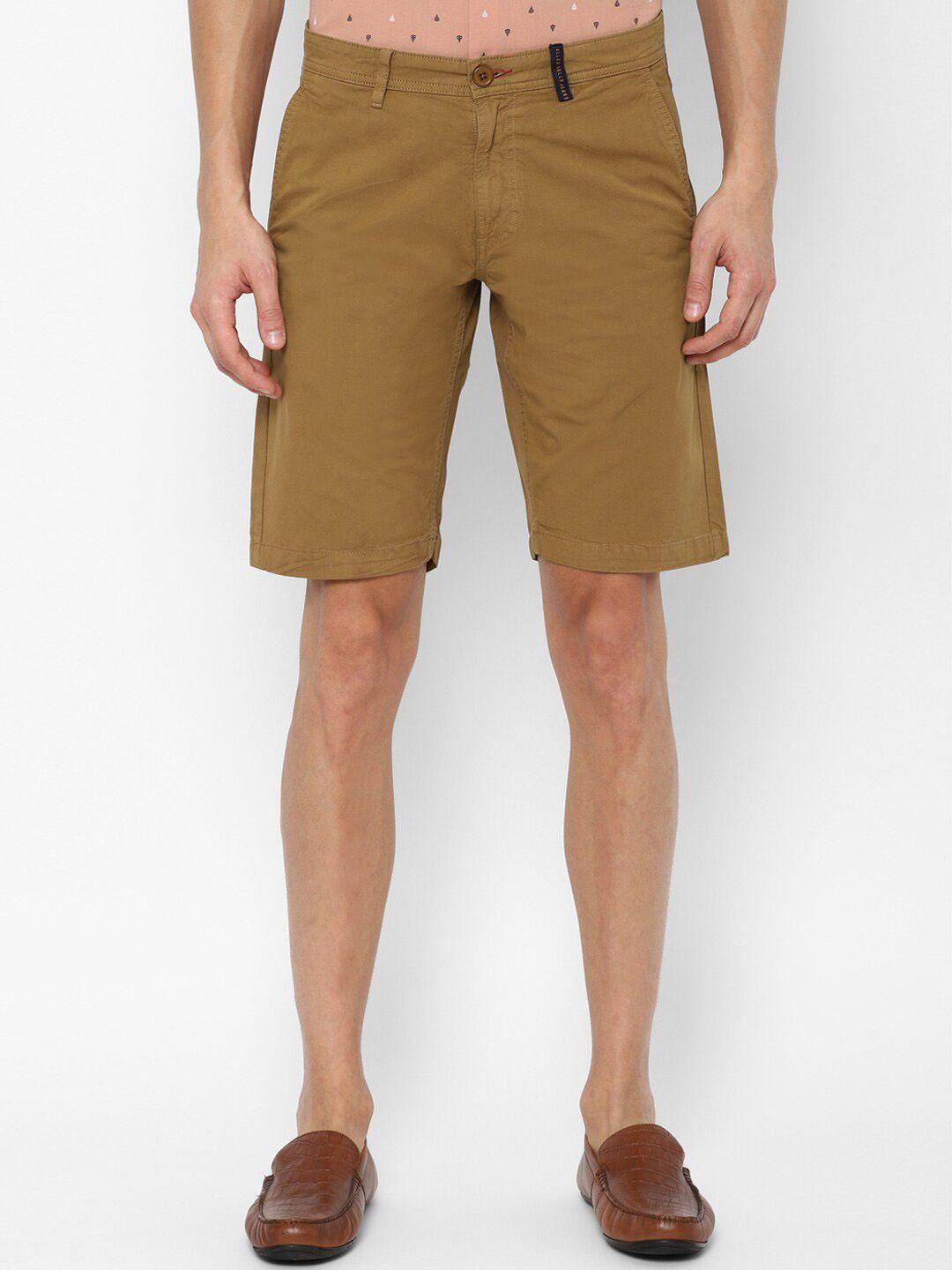 allen solly sport men brown slim fit shorts