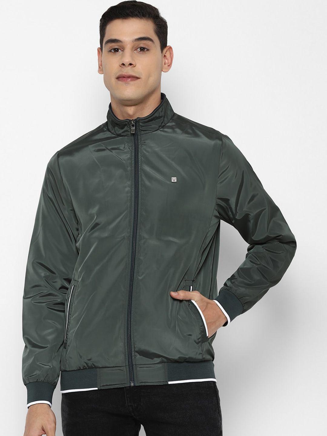 allen solly sport men green bomber jacket