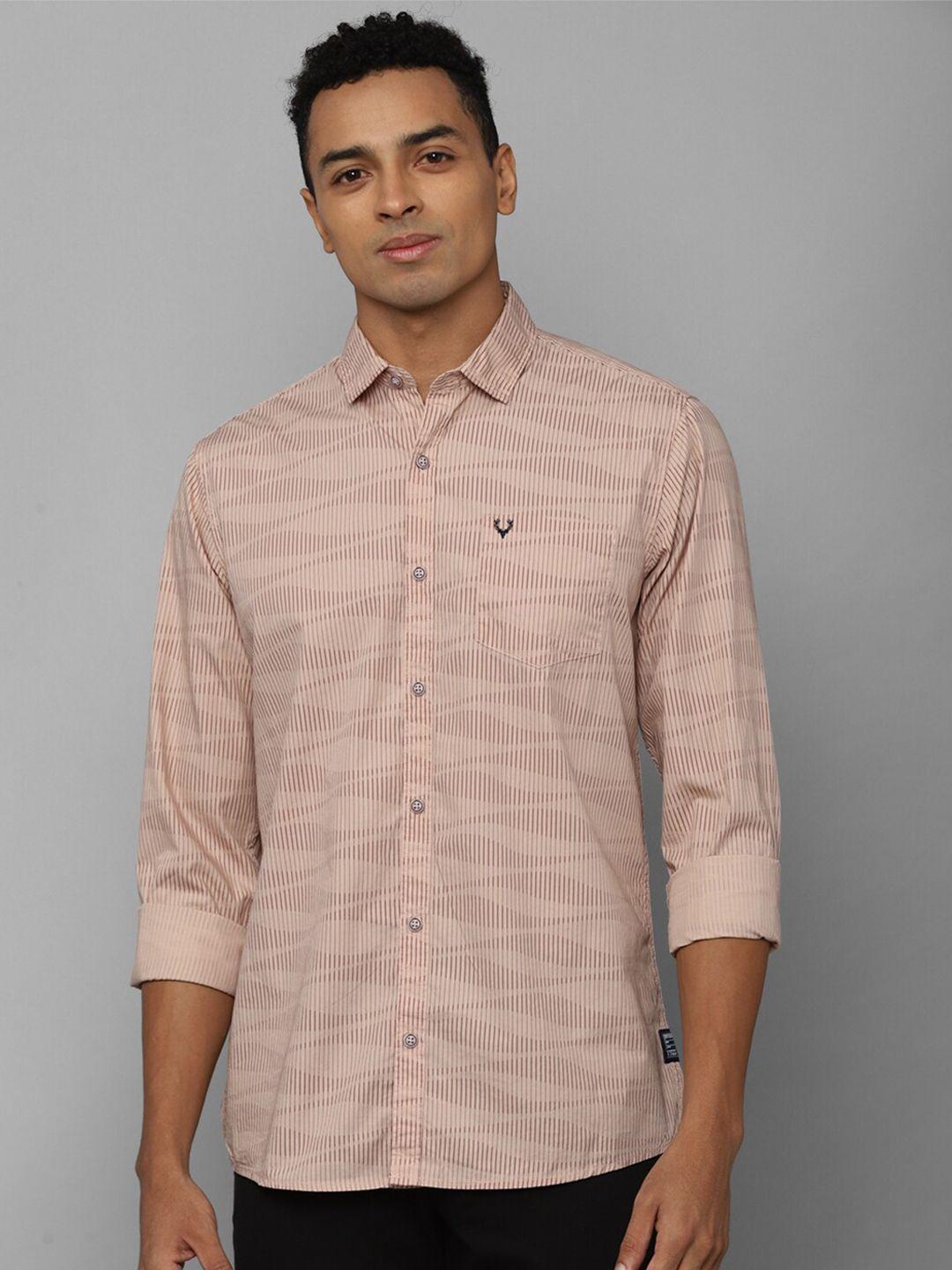 allen solly sport regular fit abstract printed pure cotton casual shirt