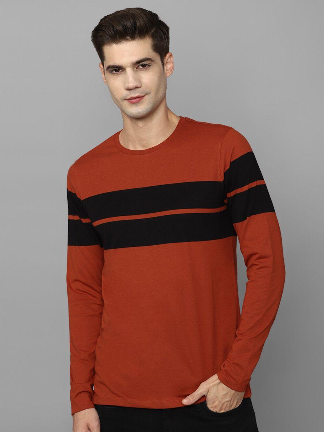 allen solly striped round neck t-shirt