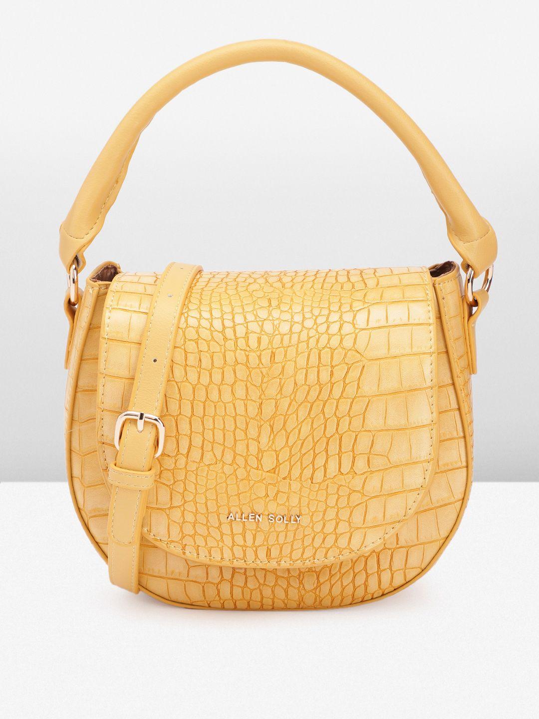 allen solly textured handheld bag