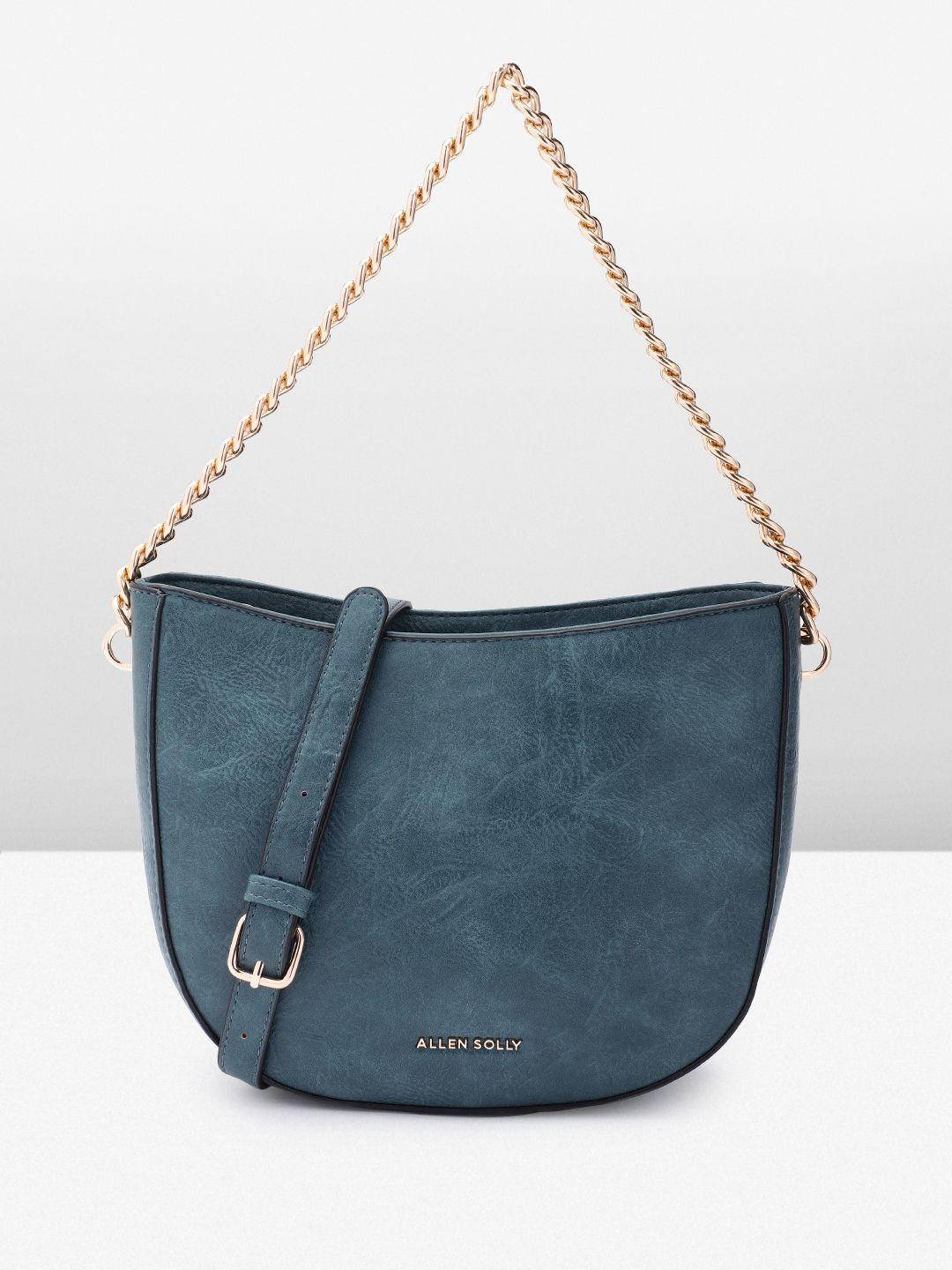 allen solly textured hobo bag