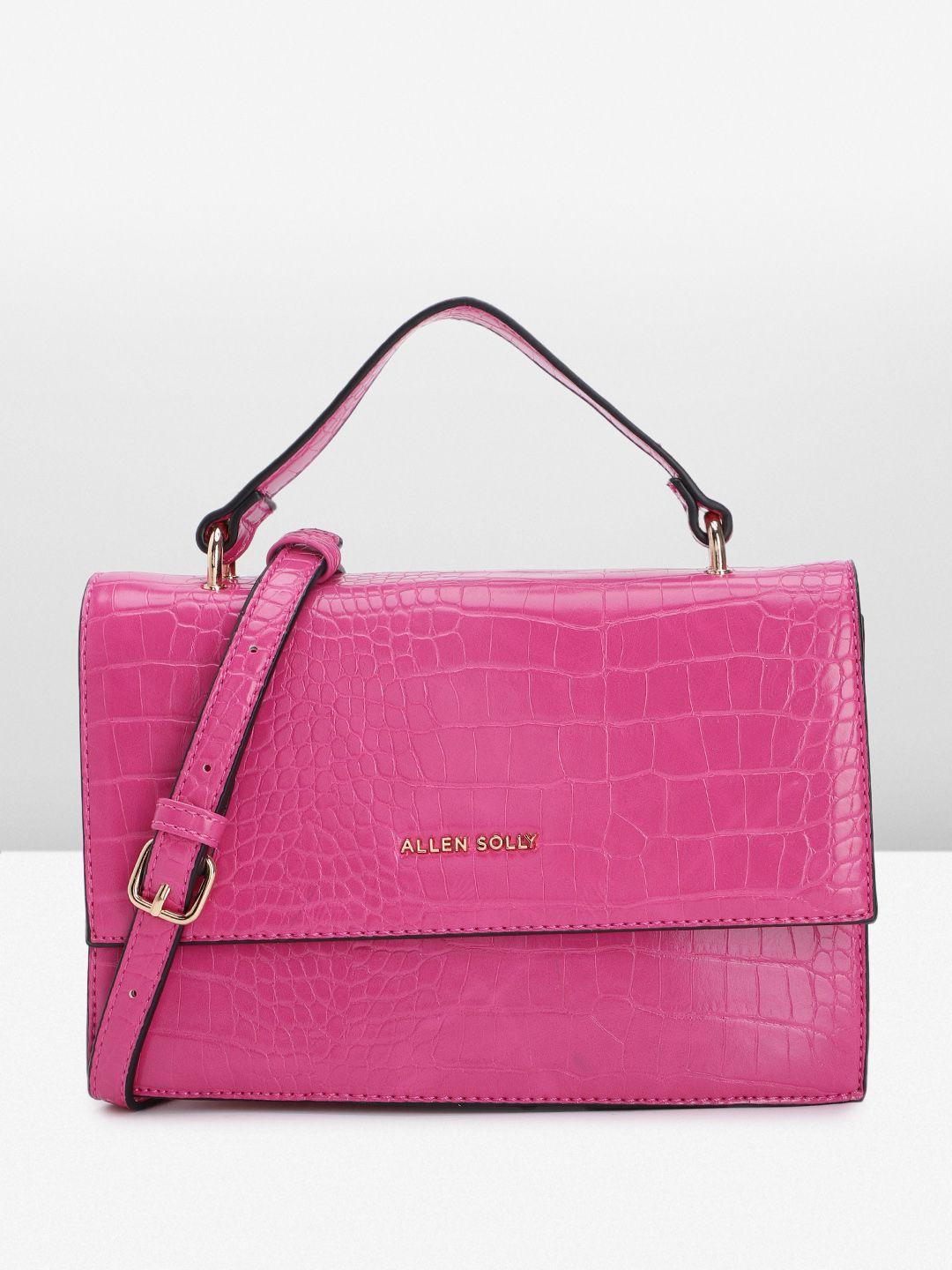 allen solly textured satchel