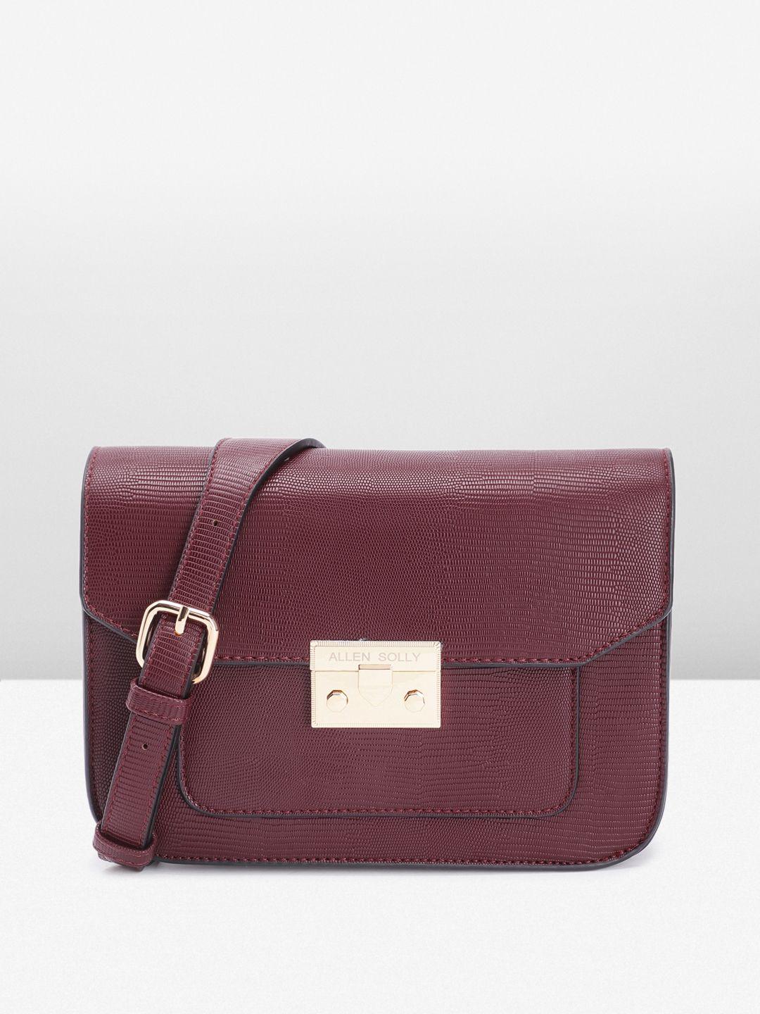 allen solly textured sling bag