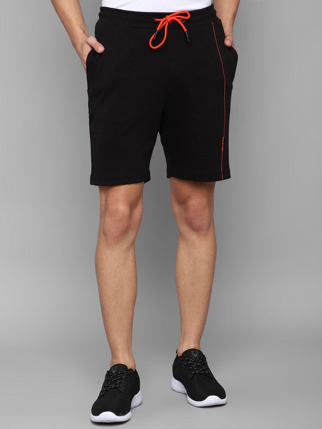 allen solly tribe men black slim fit shorts