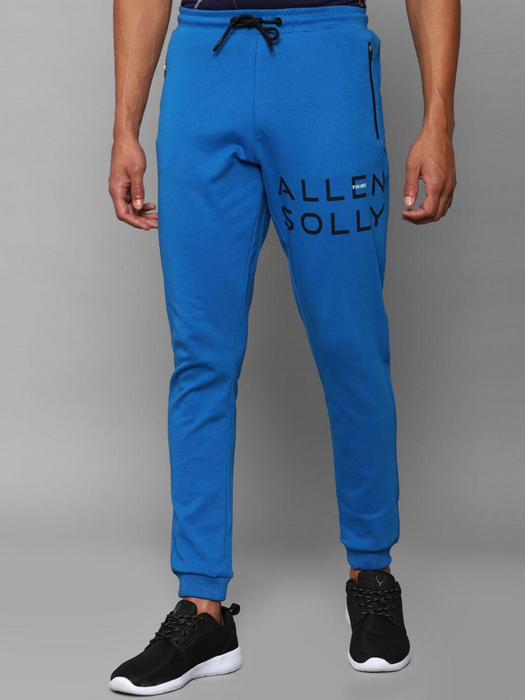 allen solly tribe men blue printed joggers