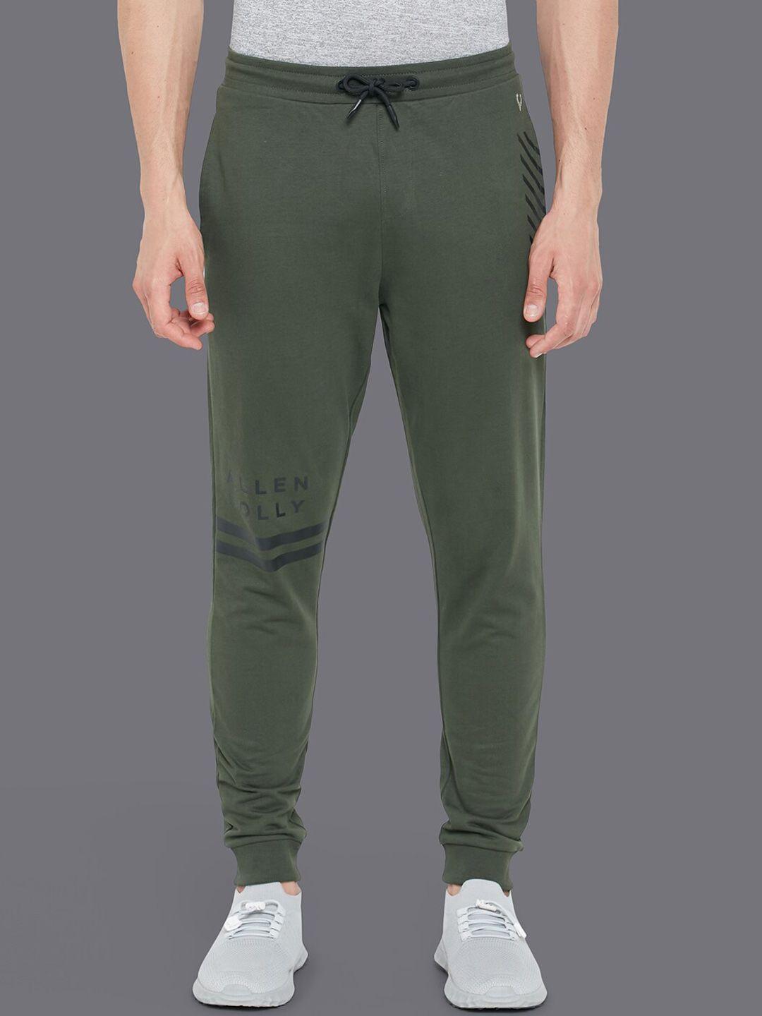 allen solly tribe men cotton mid-rise joggers