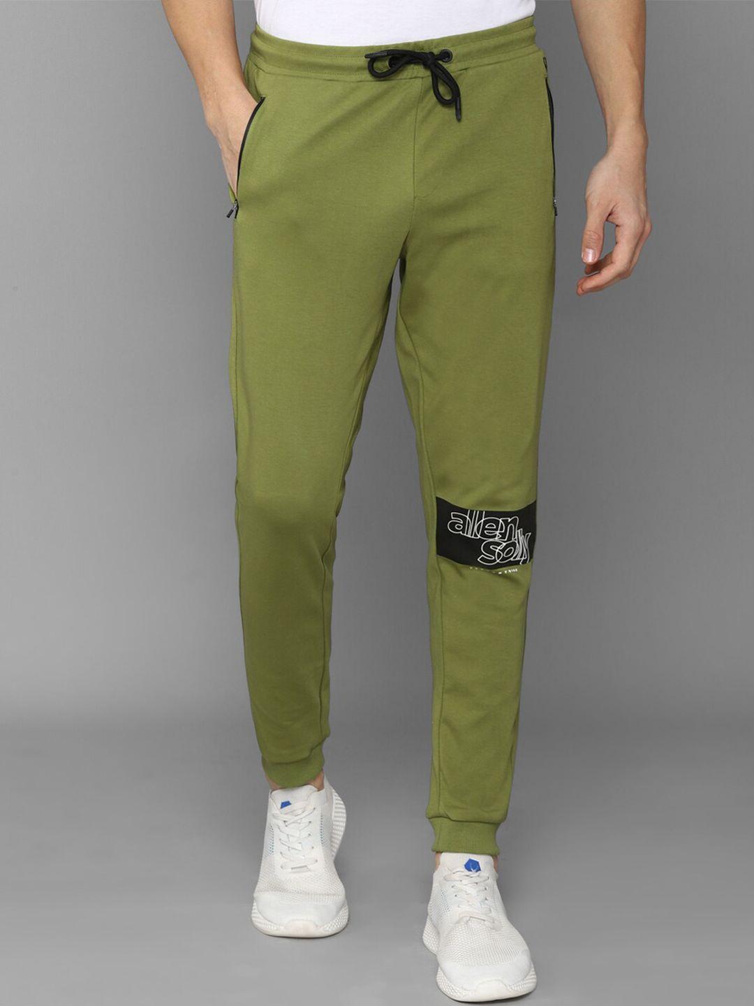 allen solly tribe men green solid jogger