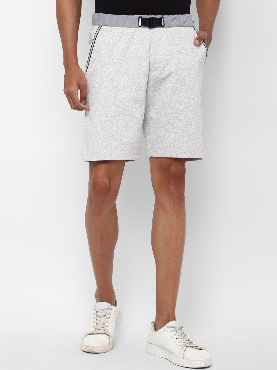 allen solly tribe men grey slim fit shorts