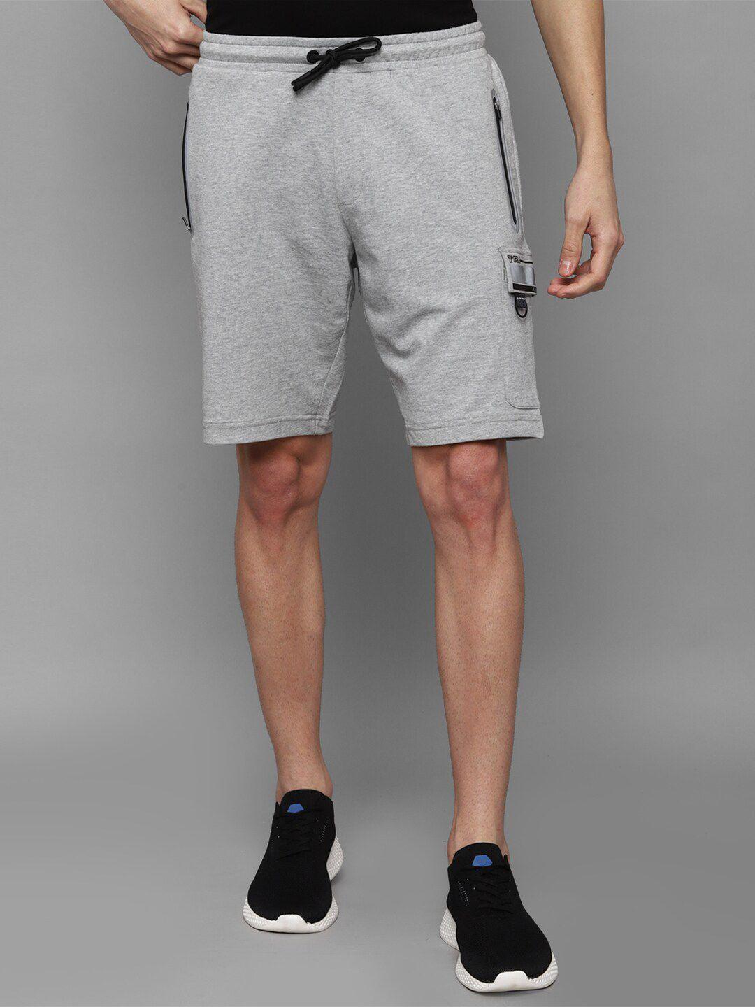 allen solly tribe men grey slim fit shorts