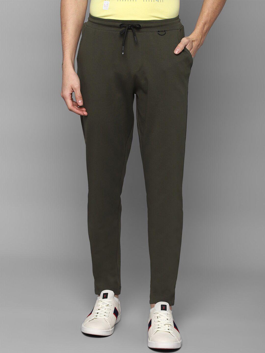 allen solly tribe men olive solid track pants