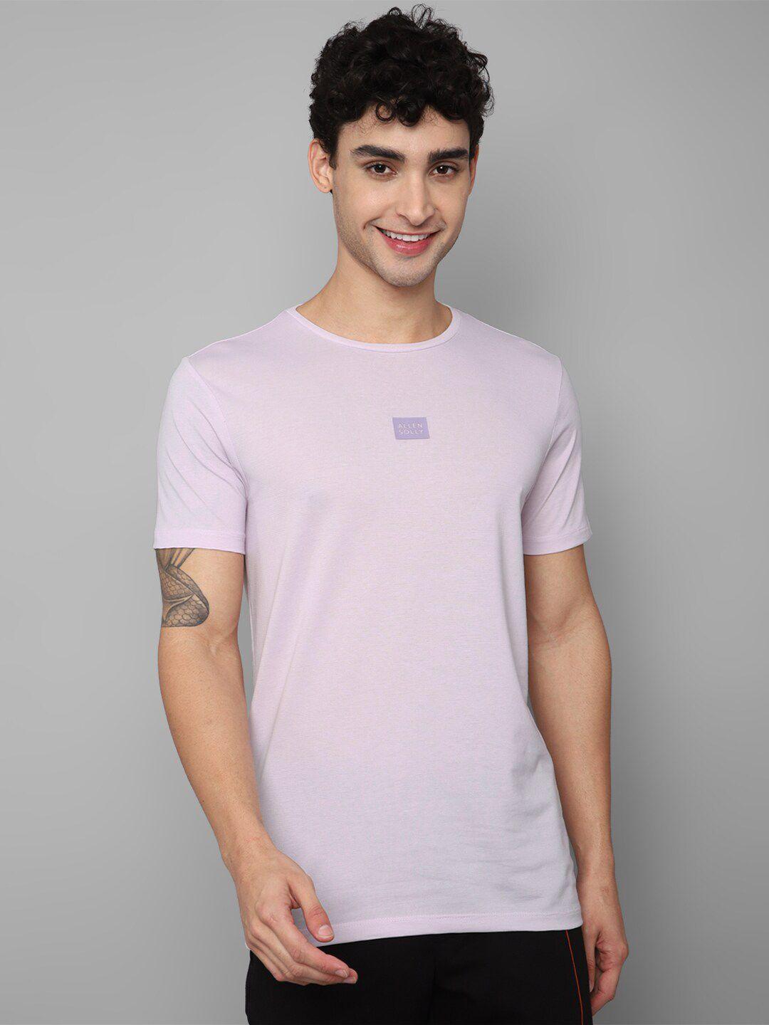 allen solly tribe men purple slim fit t-shirt