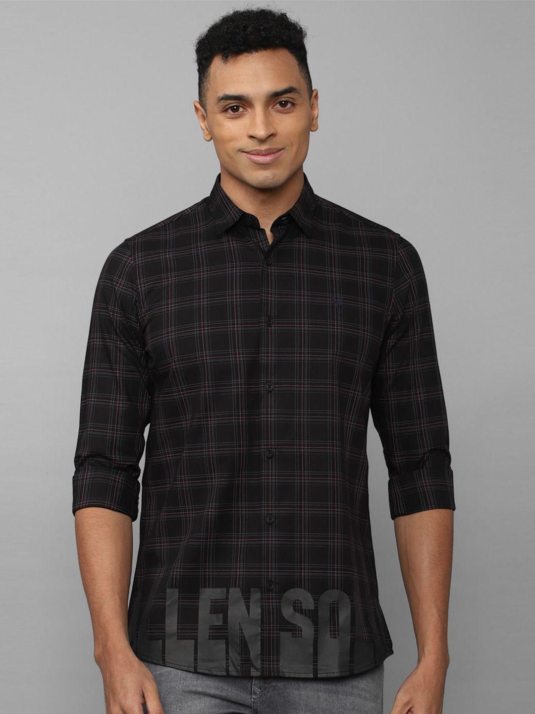 allen solly tribe tartan checked casual shirt