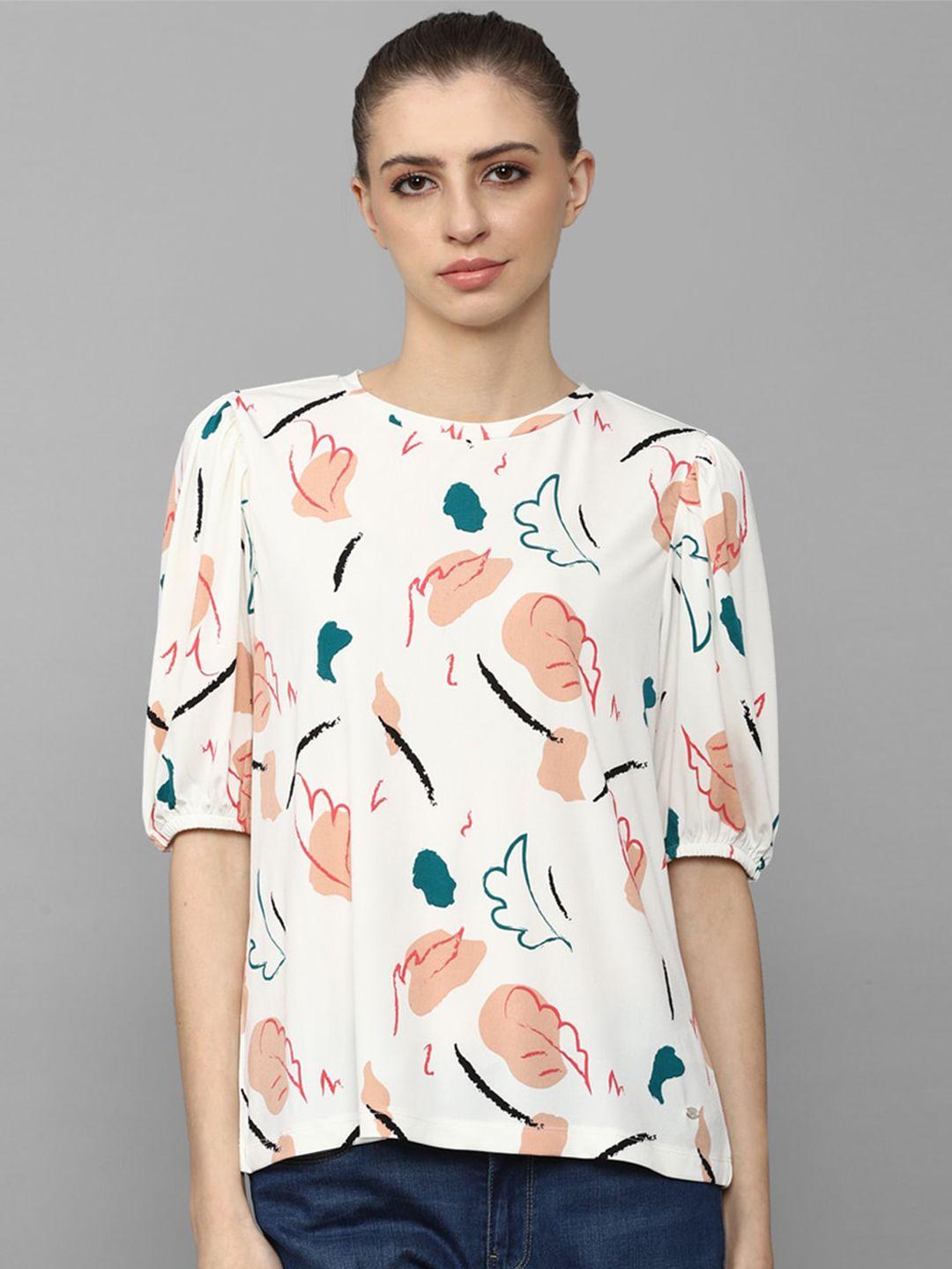 allen solly tropical print tropical top