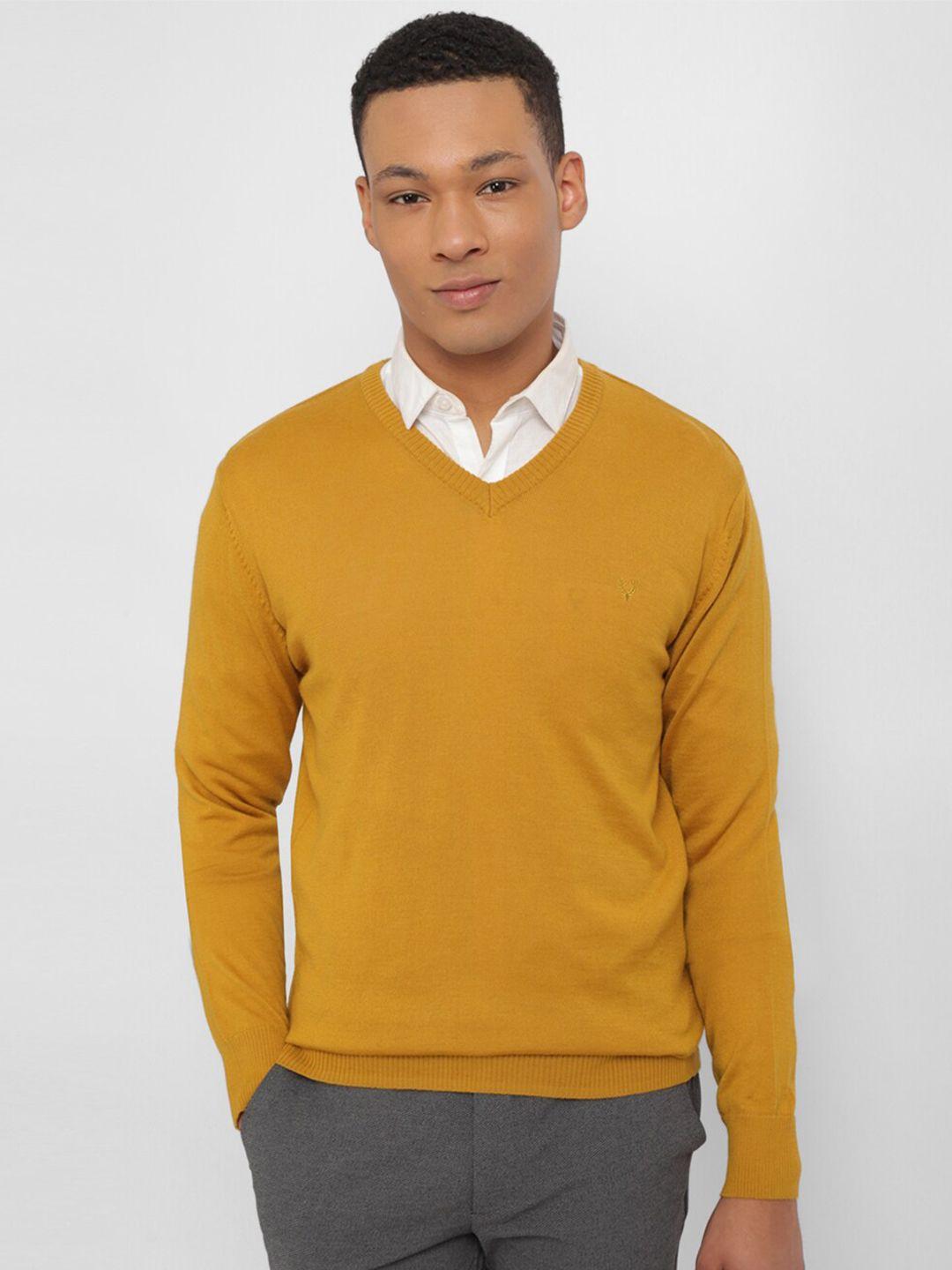 allen solly v-neck wool acrylic pullover