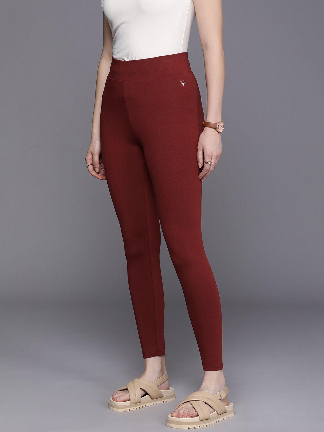 allen solly woman ankle-length casual leggings