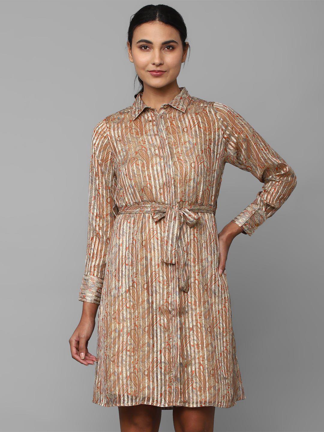 allen solly woman ethnic motifs shirt dress