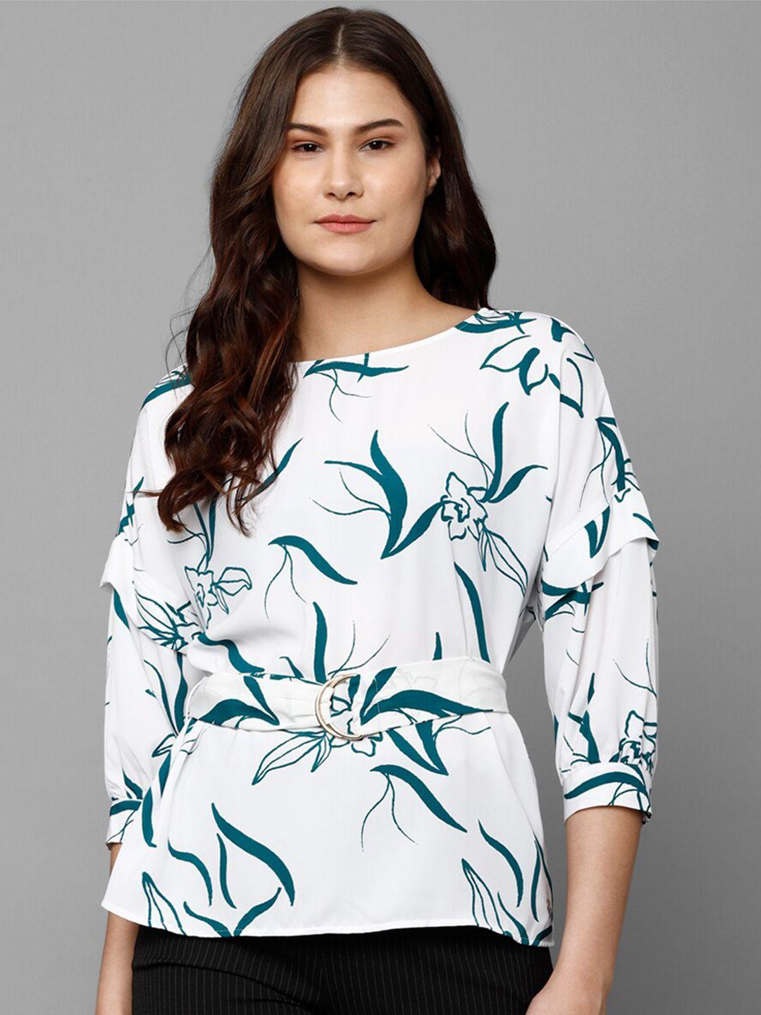 allen solly woman floral print top