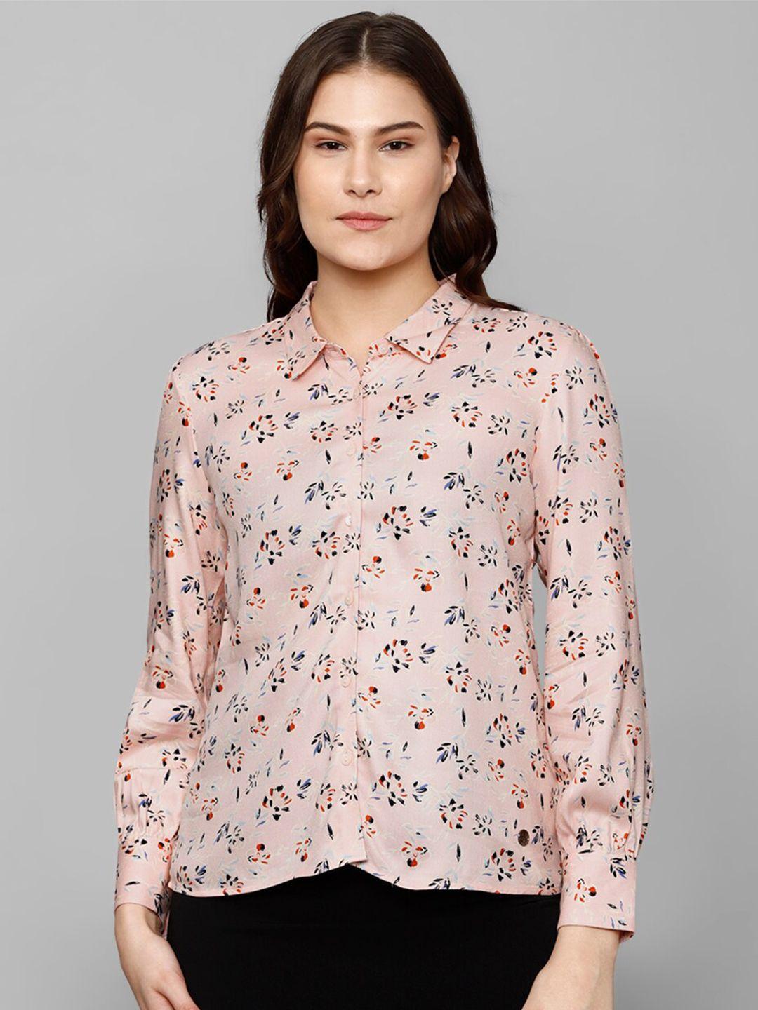 allen solly woman floral printed formal shirt